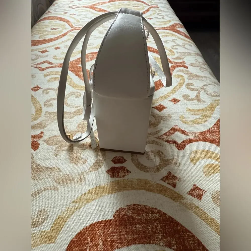 SCHUTZ White Strappy Block Heels - Picture 2 of 6